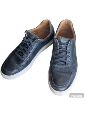 Magnanni Bobbi Men's Sneakers Size 10.5 Ombre Blue Leather Casual Shoes